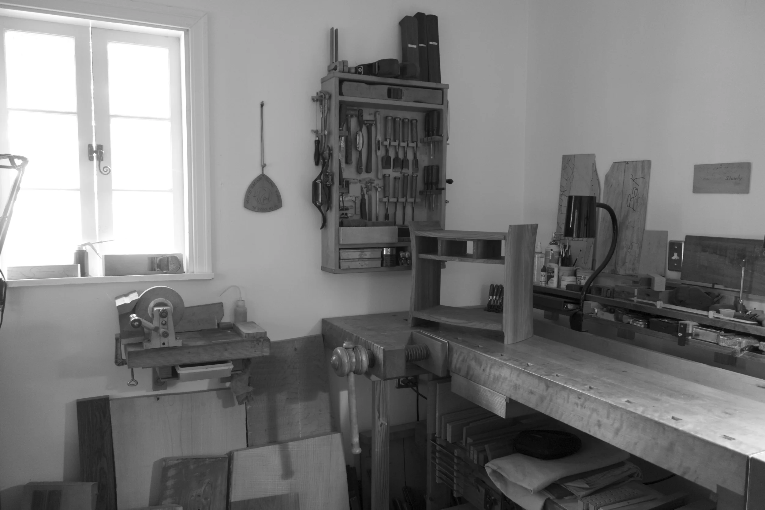 Sunday afternoon in the shop