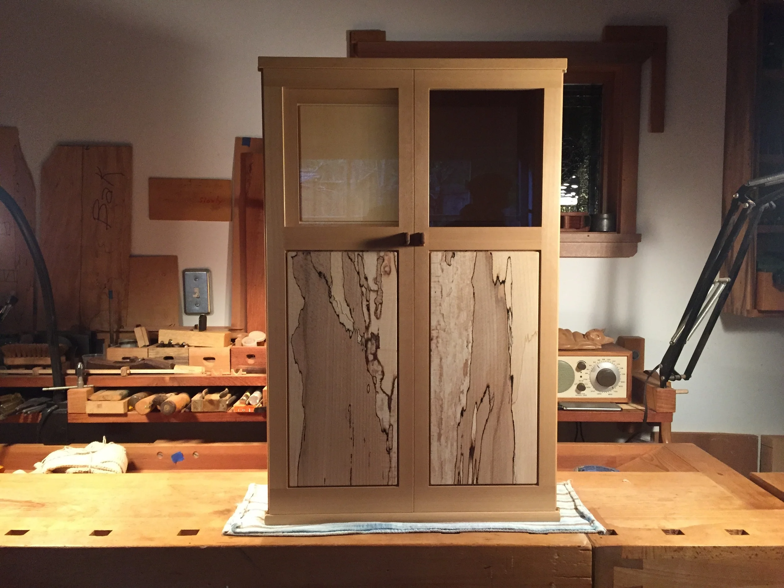  Finished cabinet, in Robert's shop 
