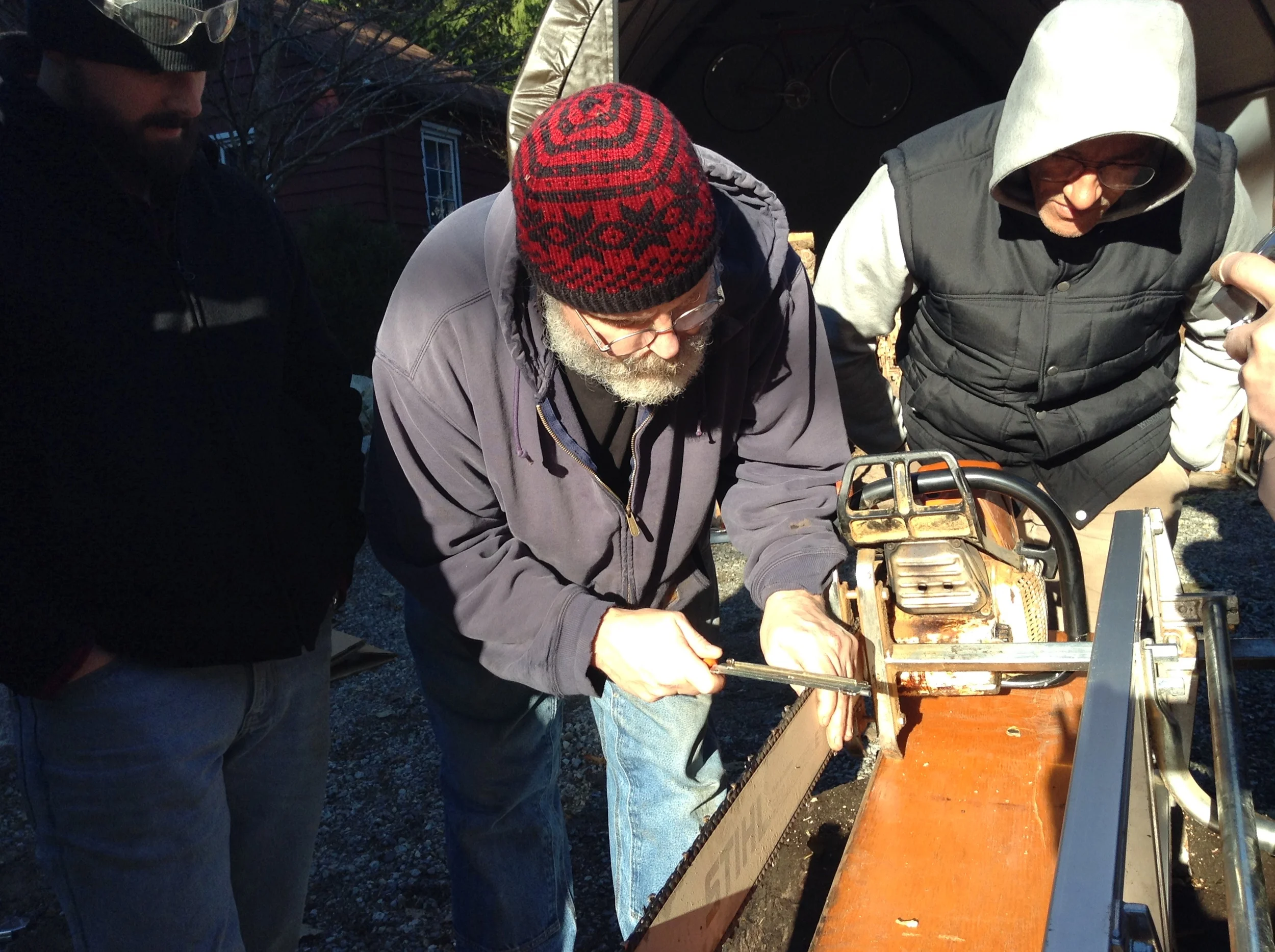  Sharpening between cuts 