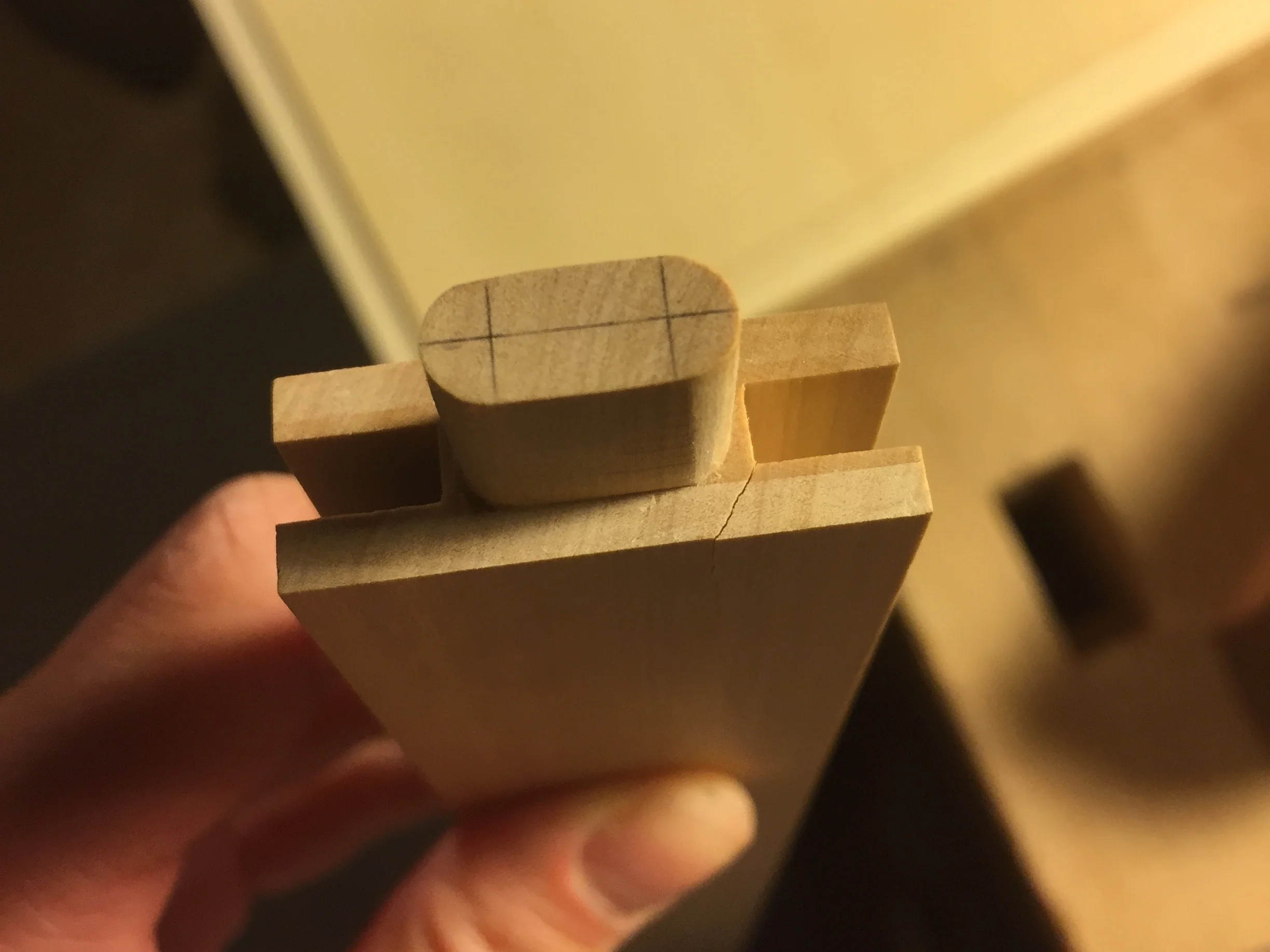   Crack. A moment of carelessness 