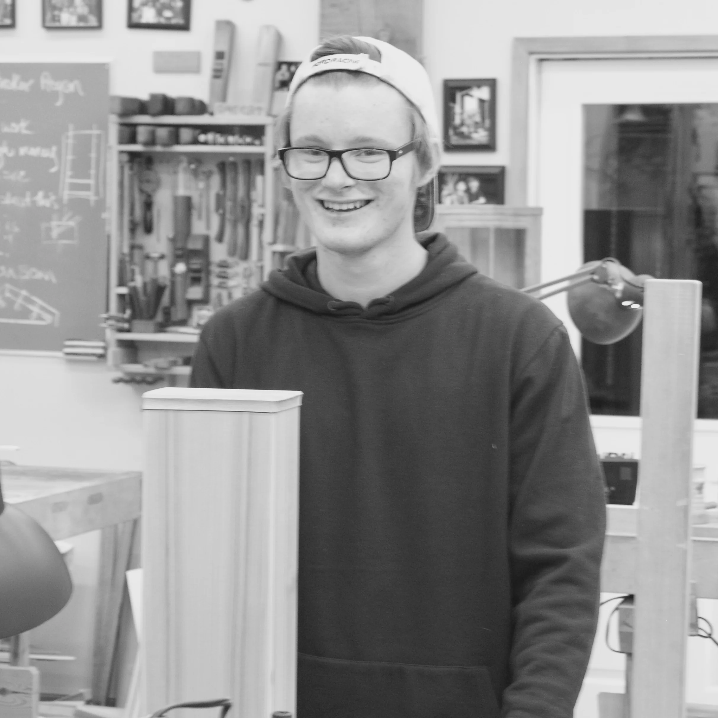  Matt with his wabi sabi cabinet 